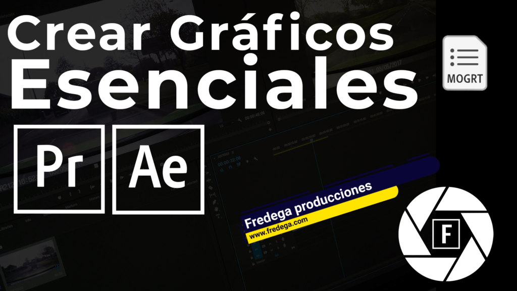 Crear Gráficos Esenciales (Títulos con banner) para Adobe Premiere con After Effects