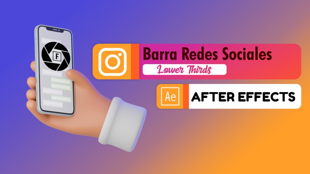 Crear barras redes sociales o lower thirds en After Effects