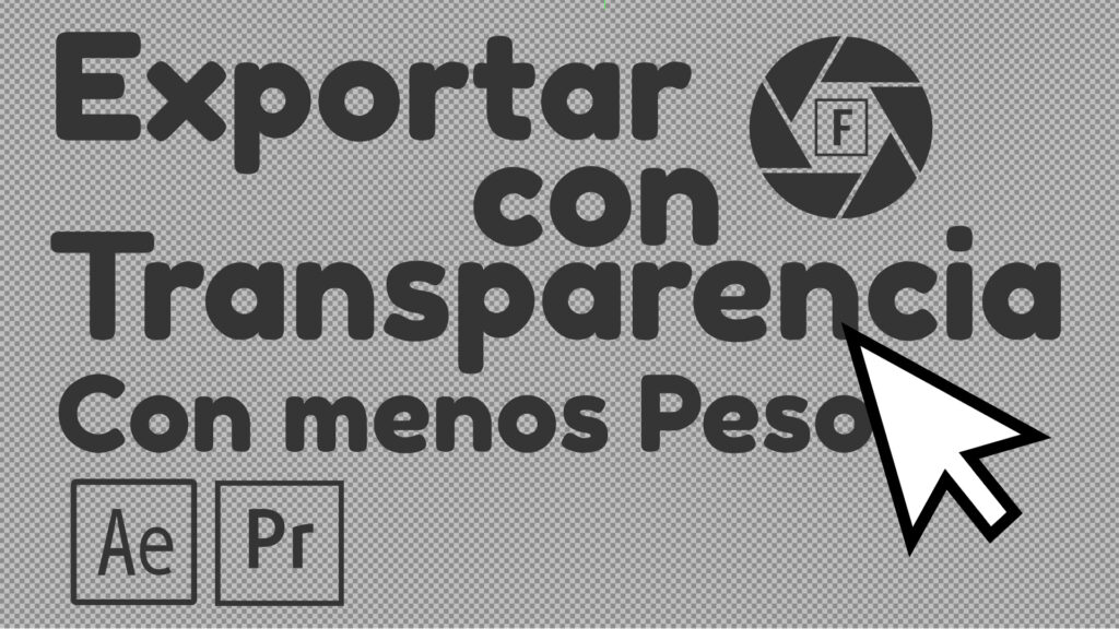 Exportar videos con trasparencia o canal alfa con menos peso en Adobe