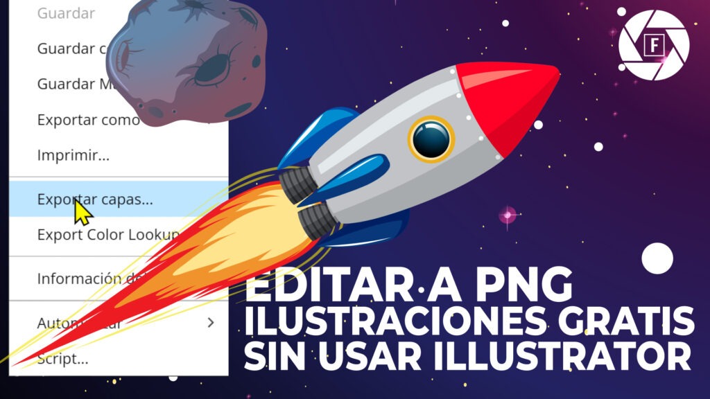 Ilustraciones gratis y exportar sus capas a PNG sin usar Illustrator.