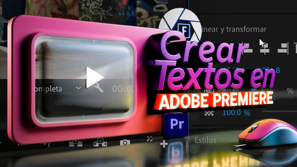 Crear textos en Premiere